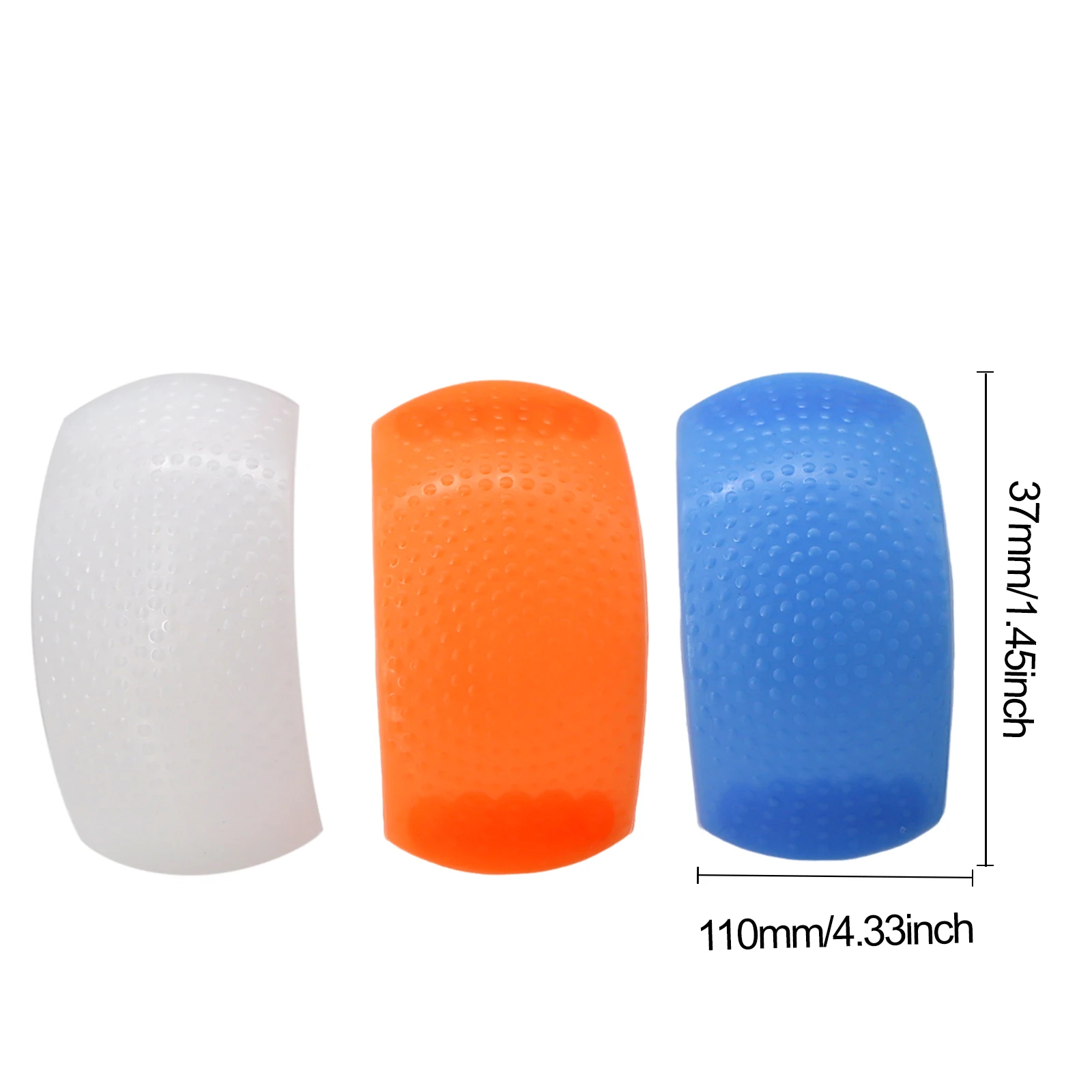 LinGo Universal Flash Diffuser / Filter Hot Shoe 1Set White Blue Orange Plastic Translucent Set for Camera Build-In Pop-Up Flash
