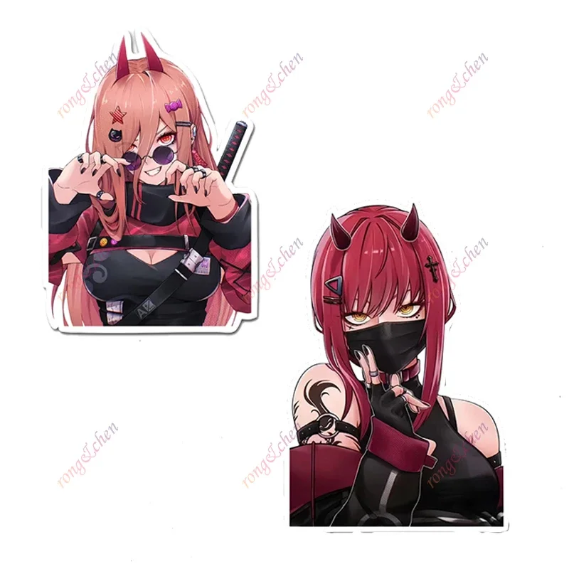 

Anime Girl Car Sticker Makima Car Motorcycle Racing Helmet Laptop Trunk Body Car Window Surfboard Waterproof PVC Vinyl Decals