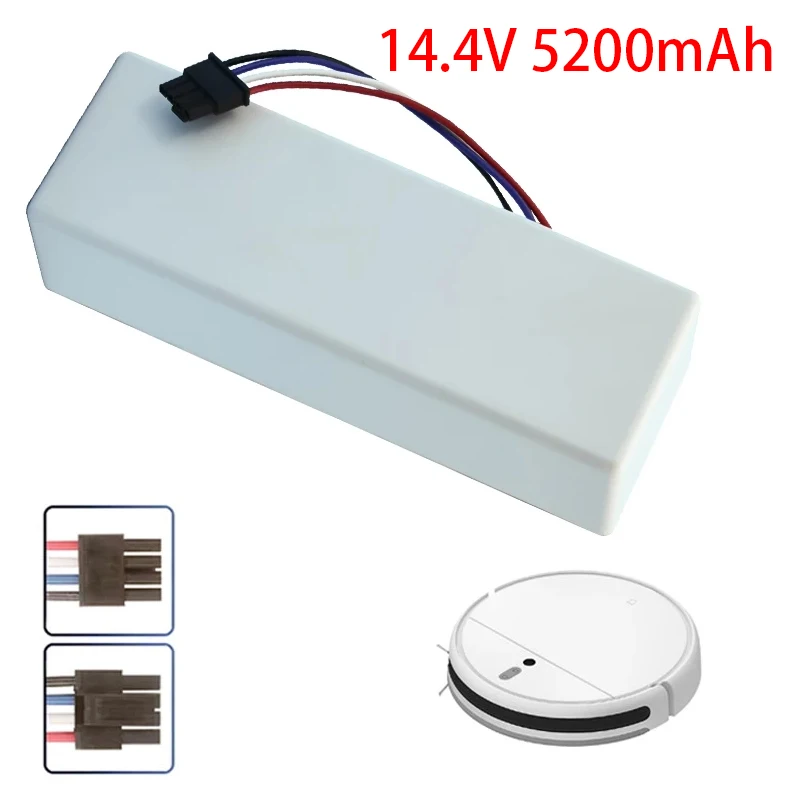 

New 14.4V 5200mAh Li-Ion Battery For Xiaomi Mijia Robot Vacuum Cleaner 1C Vacuum Mop Cleaner Replace Rechargeable Battery