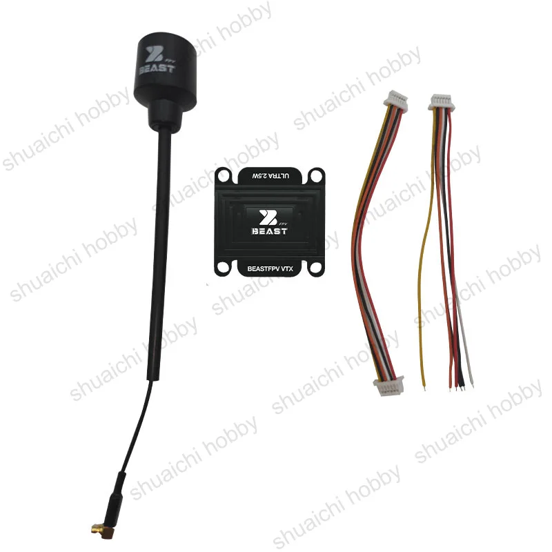 Módulo de recepção de transmissão de imagem 4.9g 5.2-5.8g, lançador receptor sem fio de vídeo com antena para drone fpv modelo de avião rc