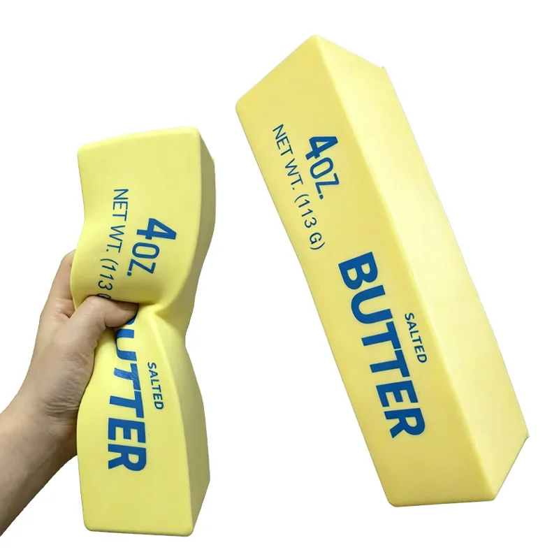 

Elastic Squishy Giant Butter Cheese Squeeze Toy Slow Rising Big Butters Sticks Fidget Toy Funny Anti-Anxiety Relieve Anxiety Toy
