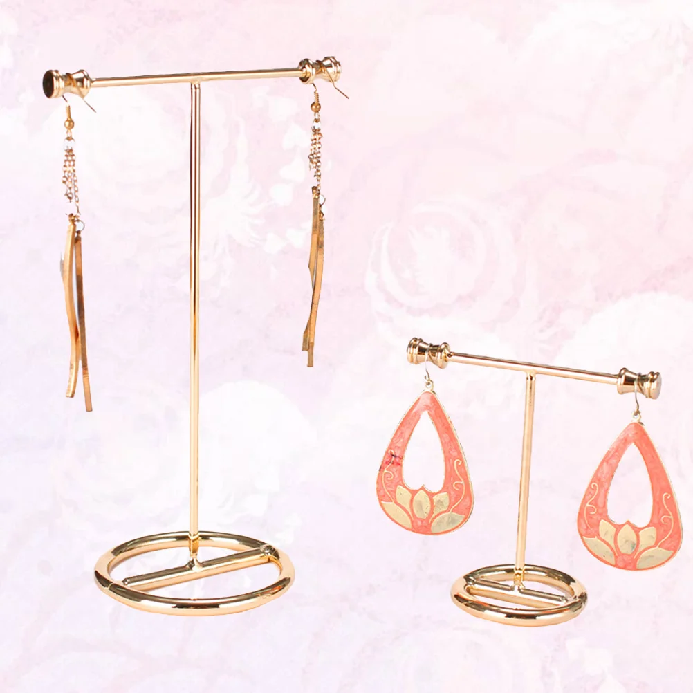 1Set Jewelry Display Rack Metal Organizer Necklace Earring Bracelet Holder Durable Vintage Storage Jewelry Display Rack