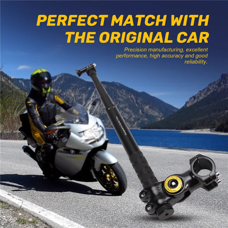 A10R Adjustable Handlebar Bracket Mount For Insta360, Gopro Motorcycle Bicycle Invisible Selfie Stick