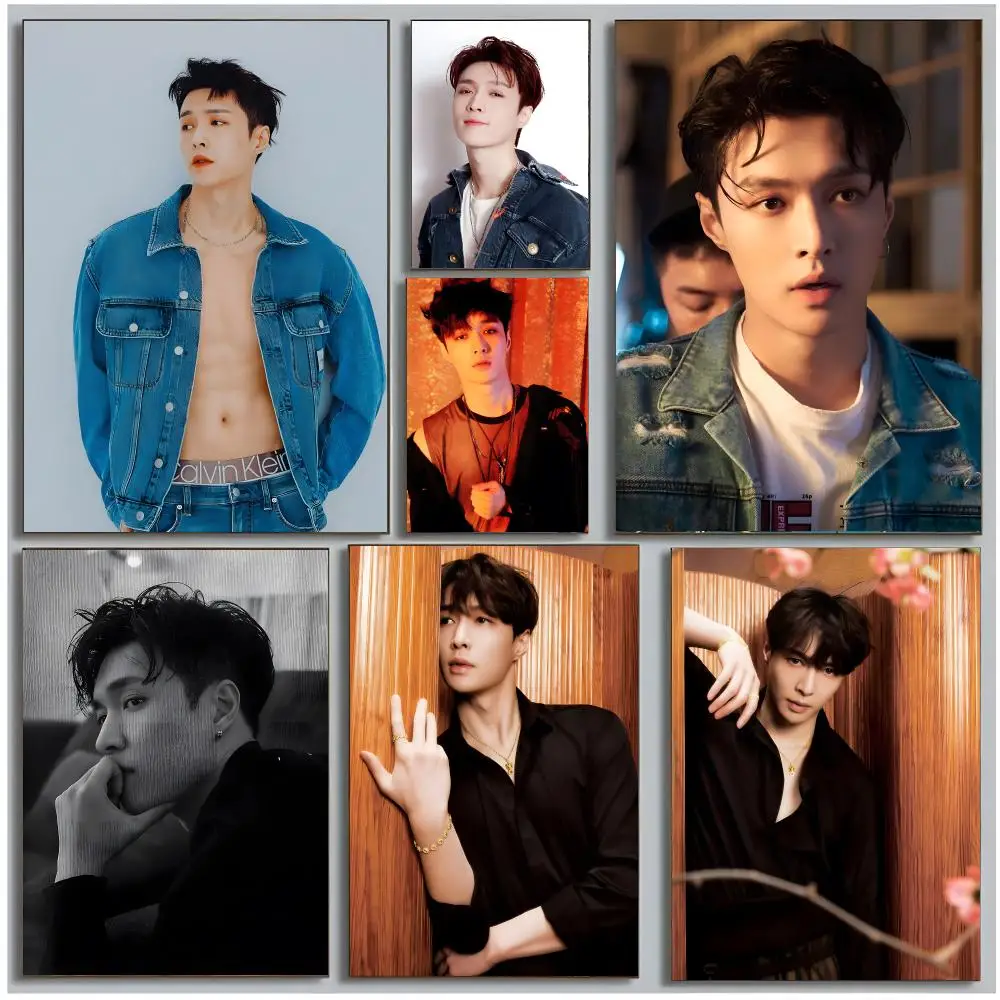 singer dancer Lay Zhang Poster Modern Wall Art Bedroom Living Room Print Unframed