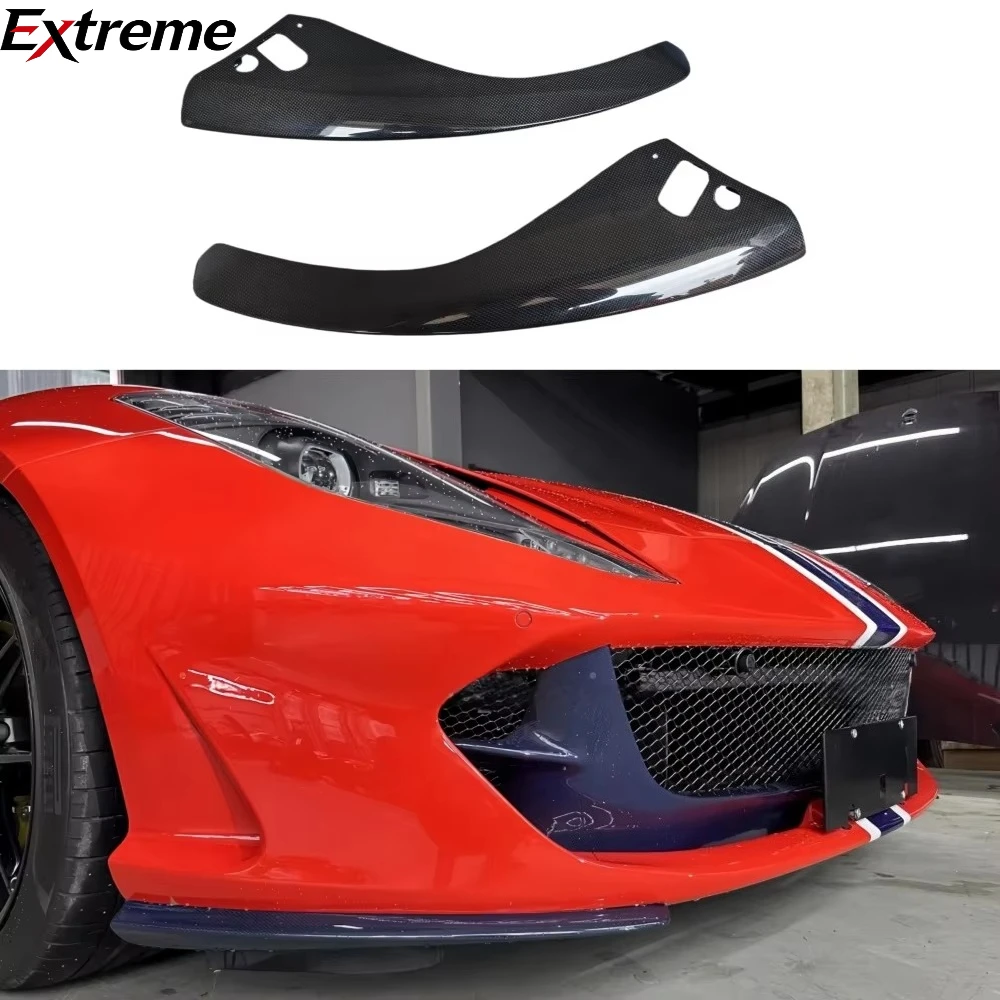 

New Front Lip Corner OEM Style Dry Carbon Fiber Front Corner Body Parts Upgrade for Ferrari 812