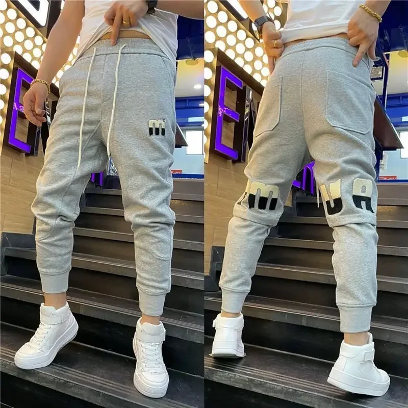 New Arrival Men's Casual Pants Elastic Waist Harem Full Length Jogger Trousers Youth Fashion Brand Baggy Streetwear Sweatpants