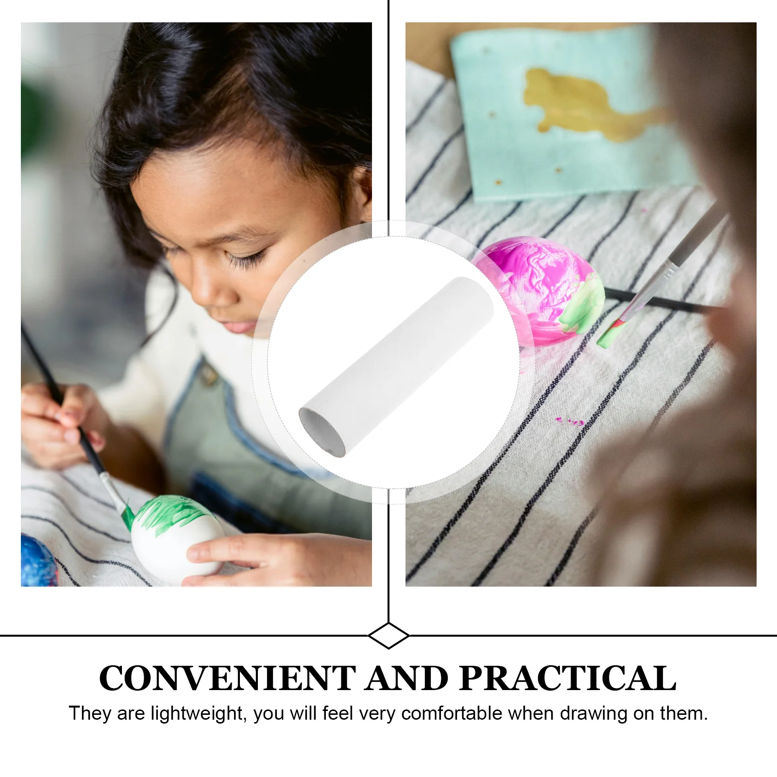 12 قطعة أنابيب ورق الكرافت الطبيعية رسم أنابيب البريد للوثائق العمل الفني شحن حامي لفات الحرف صديقة للبيئة #3