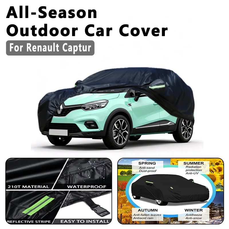 

Автомобильный чехол для Renault Captur — полная защита на открытом воздухе, водонепроницаемый, пылезащитный, термостойкий, всесезонный, внешние аксессуары