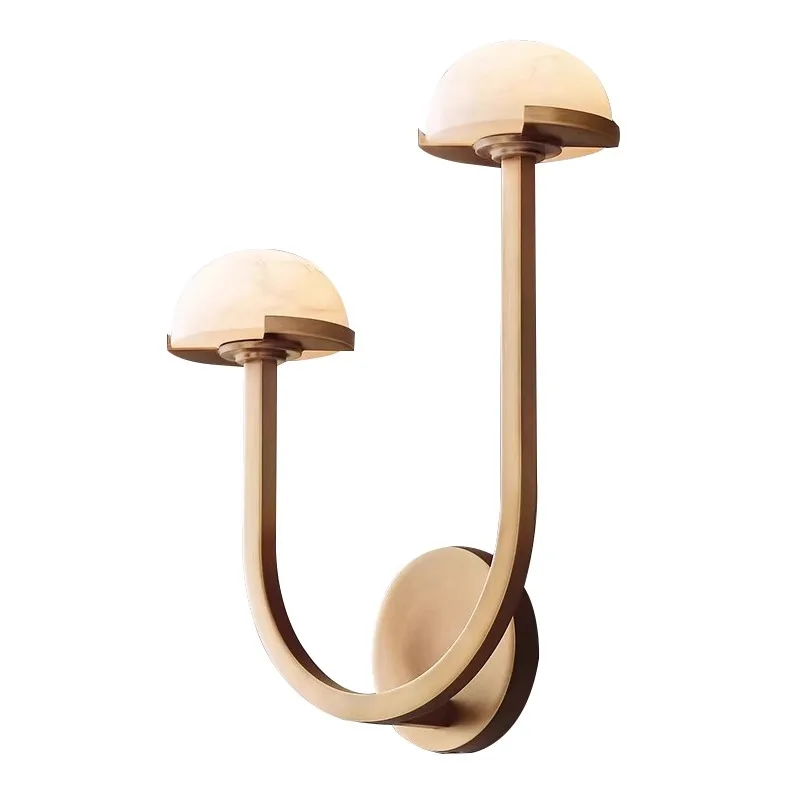 

Modern Creative Mushroom Brass Marble Wall Lamps Lighting Design Wall Lamps Led Bedside Wall Lamps