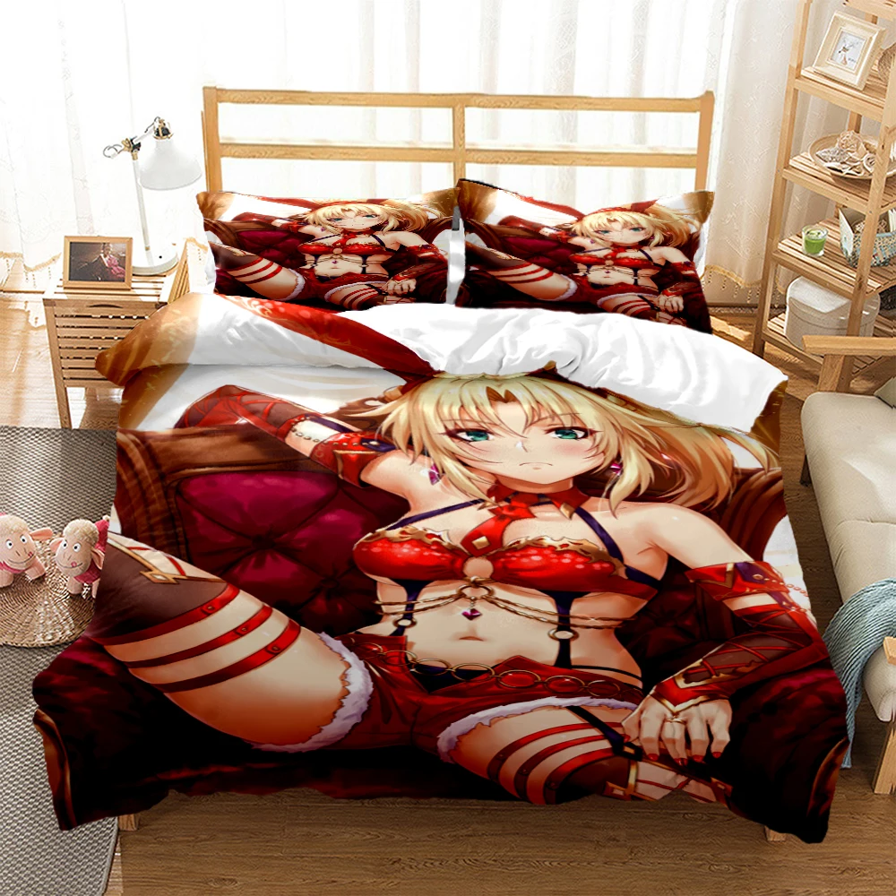 Sexy Beauty Kamado Bedding Set Anime Demon Slayer Printed Duvet Covers Pillowcases Comforter Bedding Set Bedclothes Bed Linen