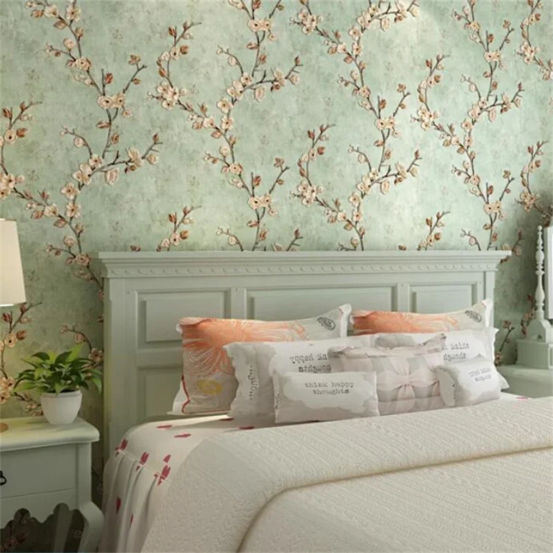 Retro American Style Self Adhesive Wallpaper Luxury Light Living Room Pastoral Small Floral Design home decor Background Wall Ar