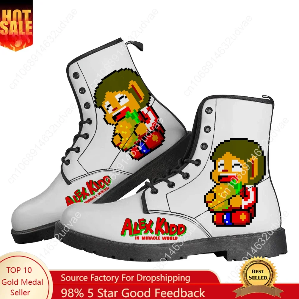 

Сапоги Alex Kidd, мужская и женская обувь для подростков, повседневные ботинки, популярный фильм, уличный светильник, высокое качество, обувь для пары по индивидуальному заказу