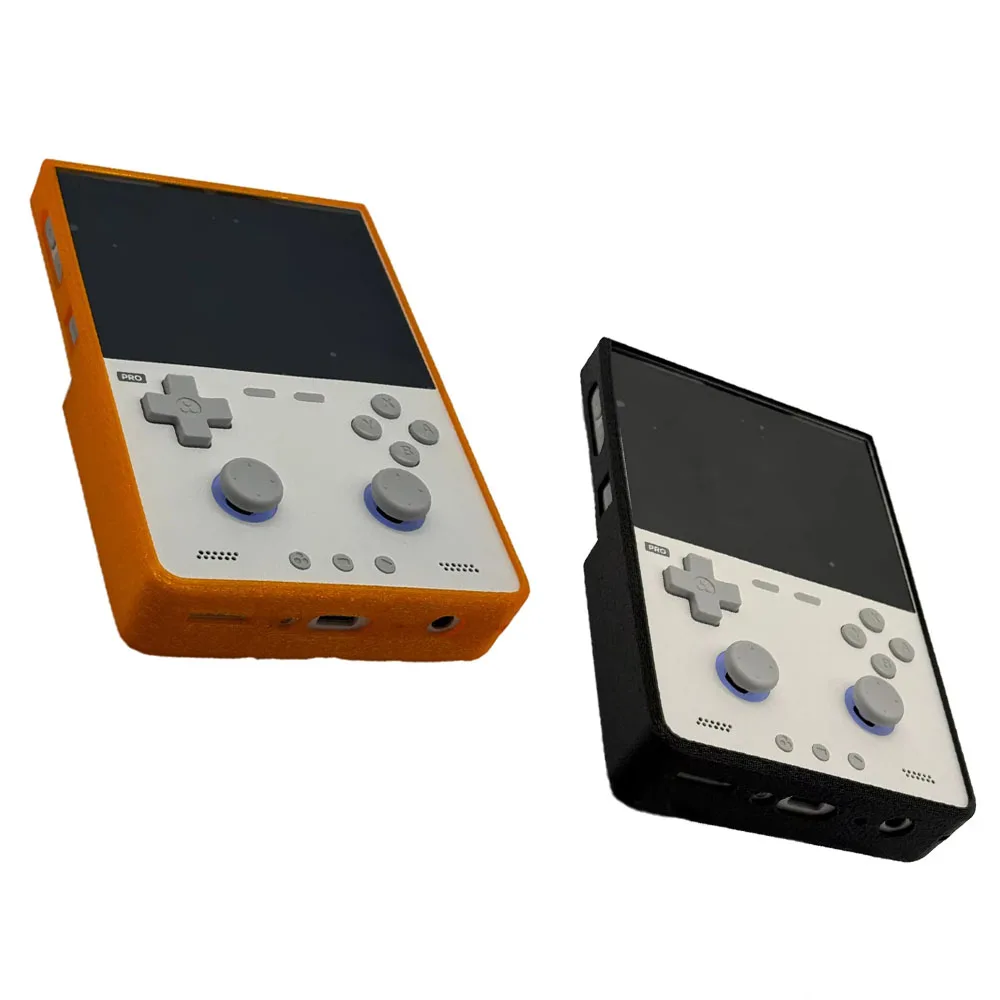 TPU Protective Shell for TRIMUI BRICK PRO Game Console 3D Printed Flexible Protective Cover Black Gray Orange Transparent Blue