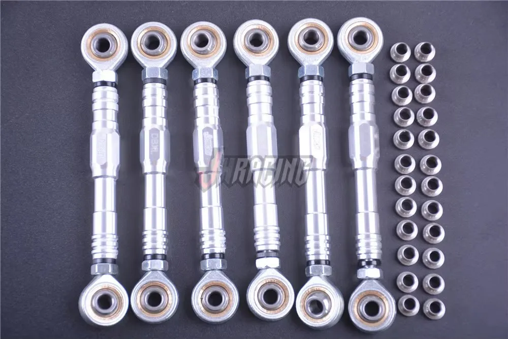 

CNC precision machining adjustable length Front and rear suspension tie rods steering tie rods set for 1/5 LOSI DBXL
