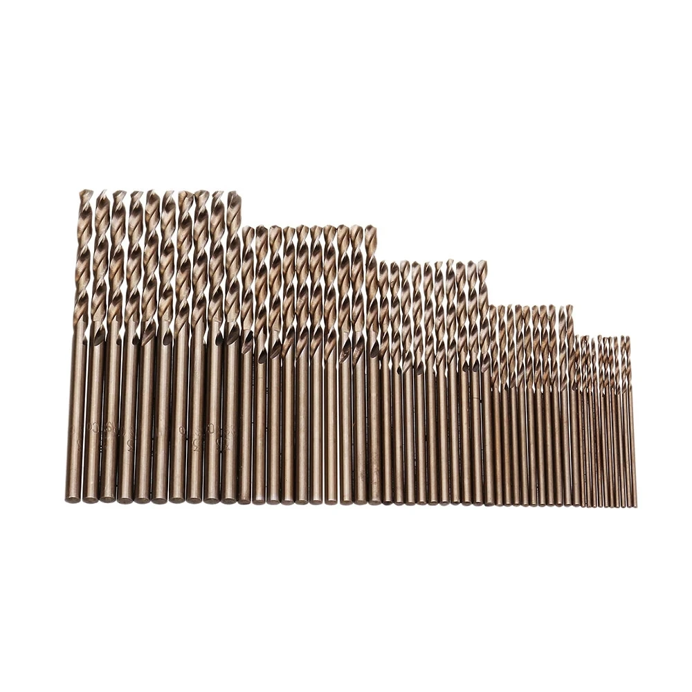 50Pcs 1/1.5/2/2.5/3mm M35 코발트 트위스트 드릴 비트 스테인레스 스틸 알루미늄 목재 Plactic에 대 한 고속 강철 금속 드릴링 구멍