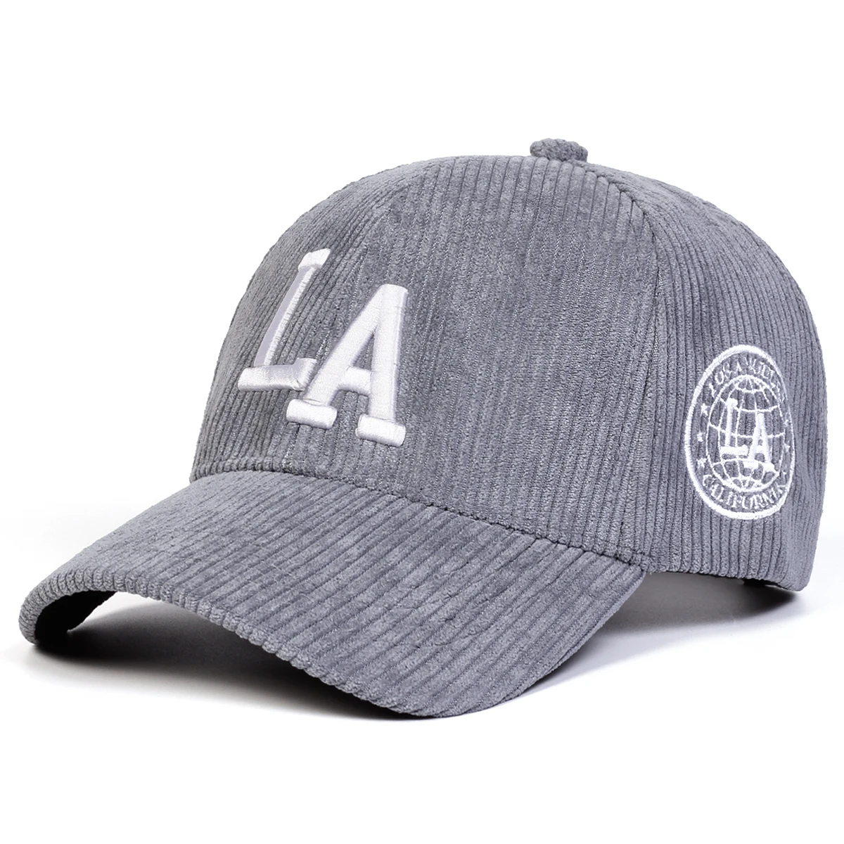 للجنسين LA إلكتروني التطريز سروال قصير قبعات البيسبول الربيع والخريف في الهواء الطلق قابل للتعديل قبعات عادية واقية من الشمس قبعة قبعة رياضية