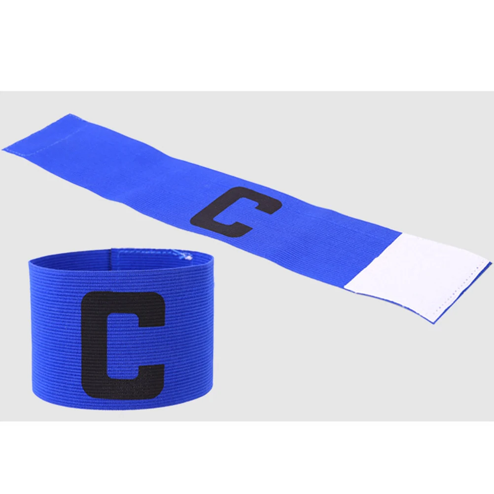 

5 pcs Football Captain Armband Elastic Bright Color Arm Bands for Soccer Rugby Adjustable 15.5-34cm Anti-Drop Team Sport Wear