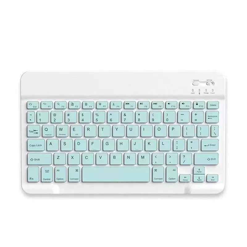 2024 New Model Hot Selling Suitable For Ipad, Tablet, Mobile Phone External Keyboard 10 Inches Wireless Mute Thin Film Keyboard