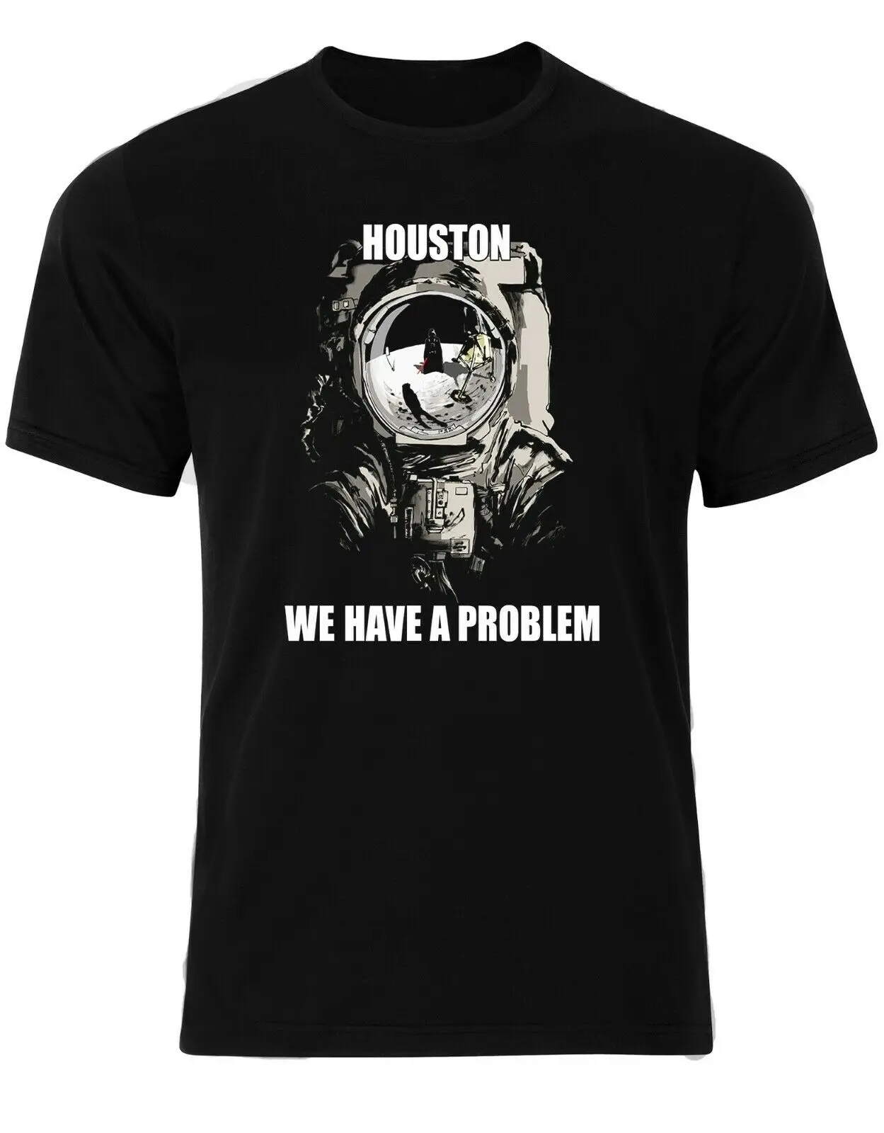 Funny Parody Darth Vader Houston We Have A Problem Men Tshirt AN14 Hot 2019 Summer Men'S T Shirt Fashion