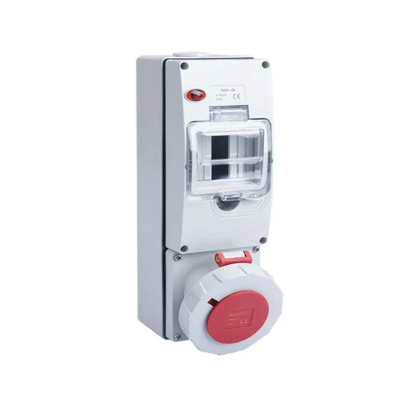 IP67 Electrical Switches CEE Socket With Miniature Circuit Breaker Protection IP66 Waterproof Lockable Distribution box
