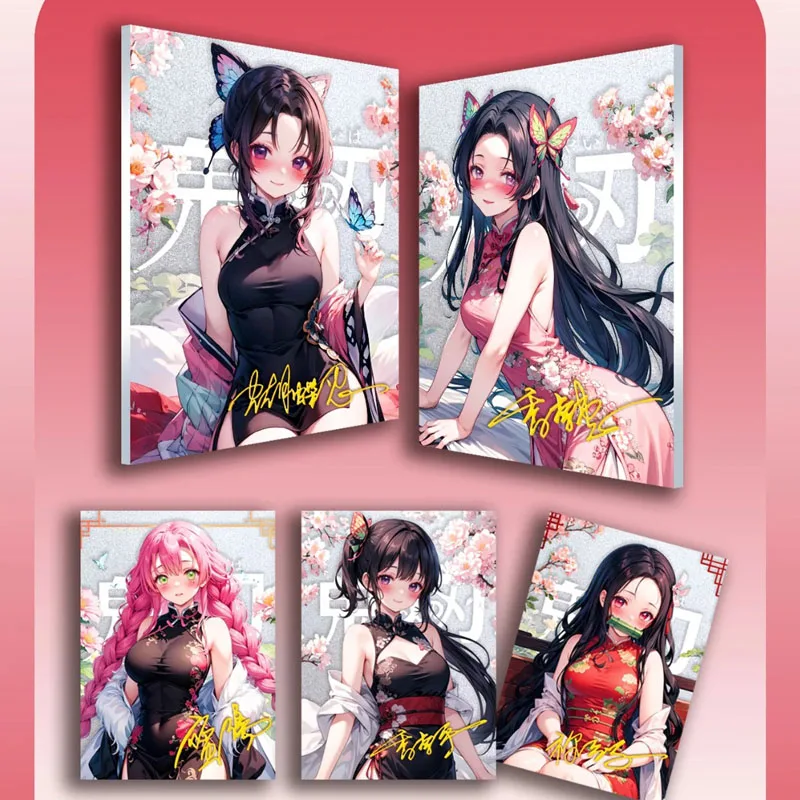 Senka เวอร์ชันภาษาอังกฤษของ Demon Slayer การ์ด Tanjirou Nezuko หายากอะนิเมะคอลเลกชันการ์ดของเล่นเด็กของขวัญวันเกิด