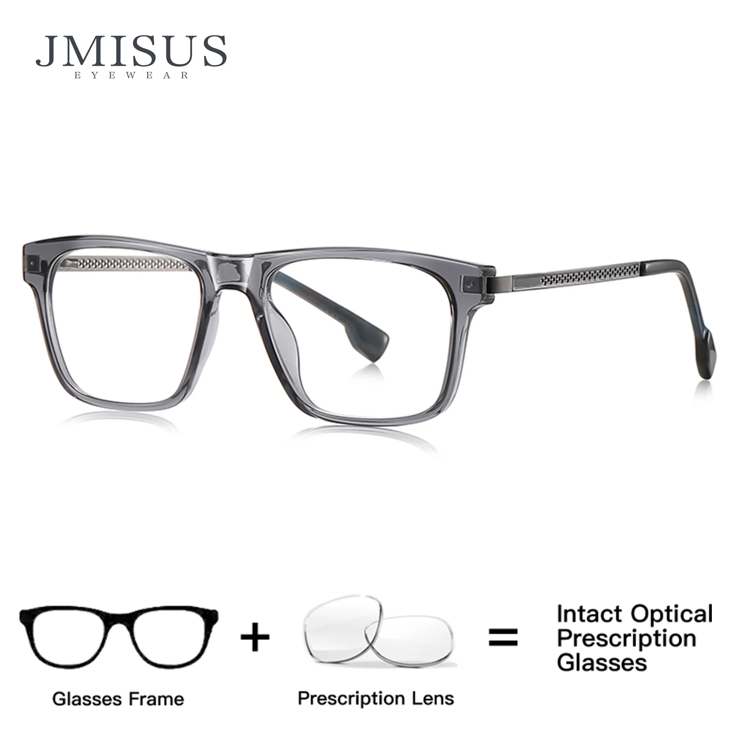 JMISUS 2026 Ultralight TR90 Square Prescription Glasses Men Progressive Eyewear Photochromic Optical Eyeglass