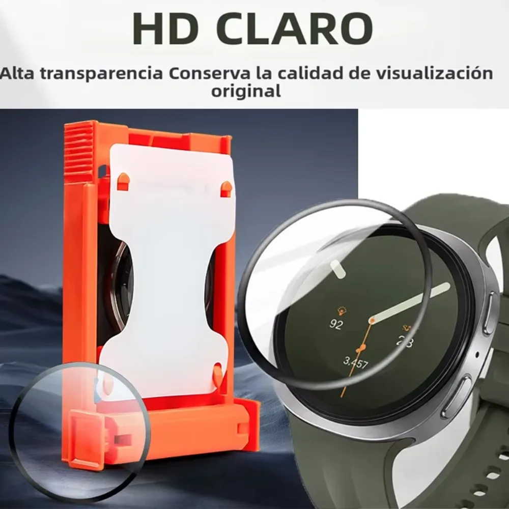 Screen Protector Installation Kit 1-3PCS for Samsung Galaxy Watch 9 8 7 6 40mm 44mm Protective Film Auto Align 9H Bubble Free HD