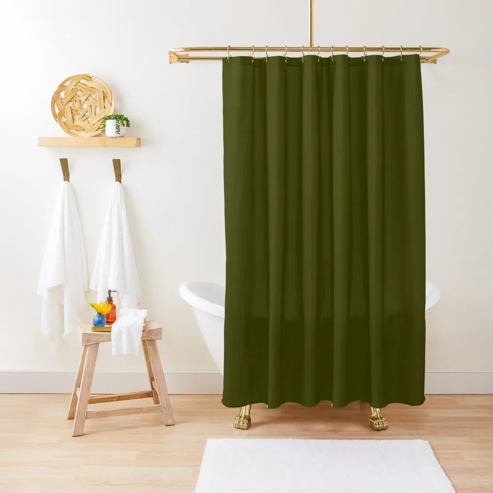 

Dark olive textured striped. Shower Curtain Bathroom Deco Waterproof Fabric Bathroom Shower Bath Curtain