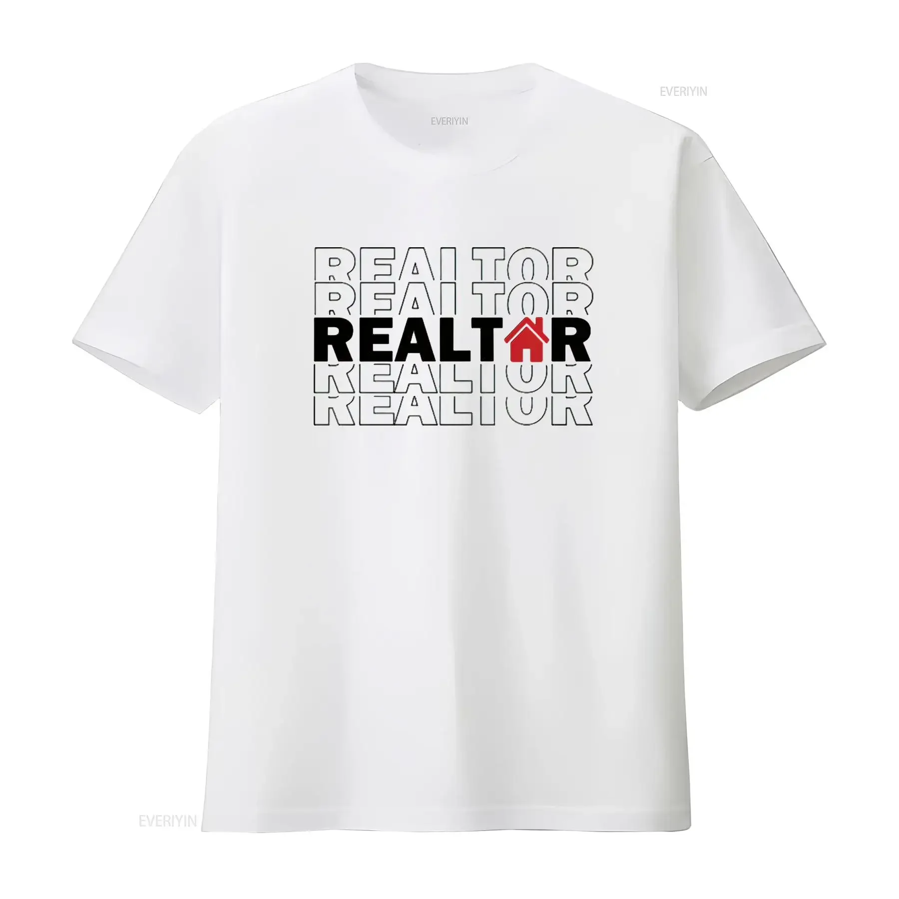 Womens Realtor SweaT T Shirt Real Estate Life Agent Investor New White Medium vintage Washed Versatile fashion designer clothes