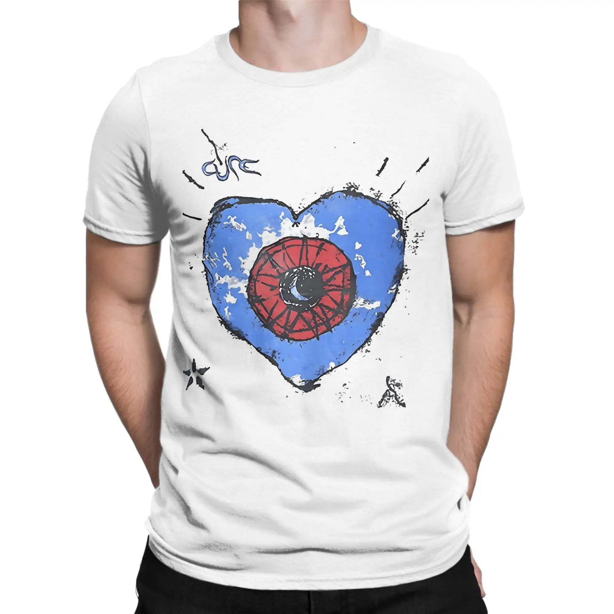 Leisure 1992 Wish Tour   Music Rock Band T-Shirt Men's 100%Cotton Short Sleeve The Cures Crewneck Summer Top Tee