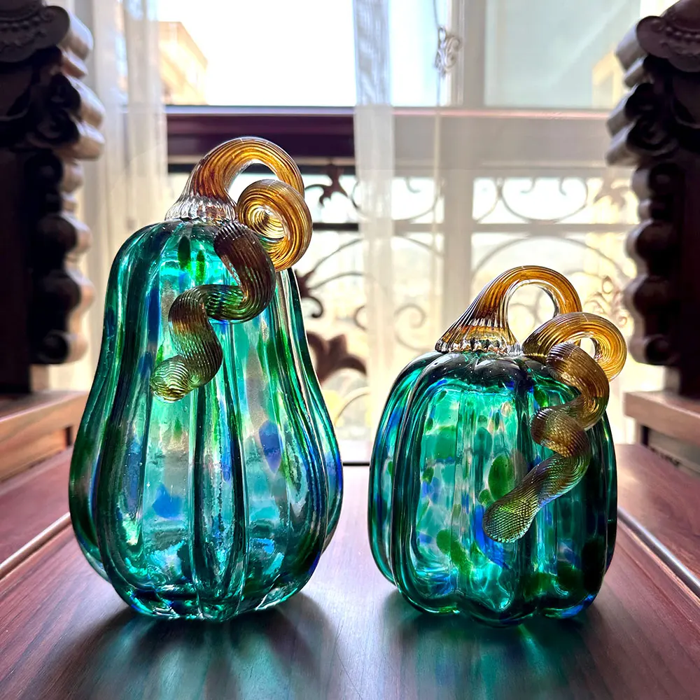 Handmade Glass Pumpkin Figurine 2