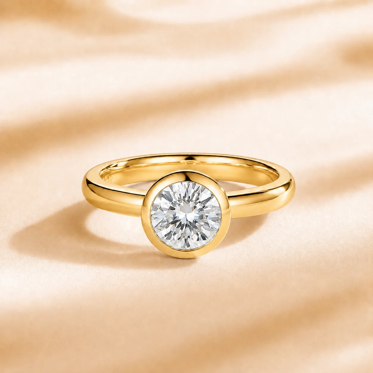 

Custom Lab Grown Diamond Ring 9K 14K Gold 0.5ct to 3ct VVS Clarity Wedding Anniversary Engagement Ring for Women