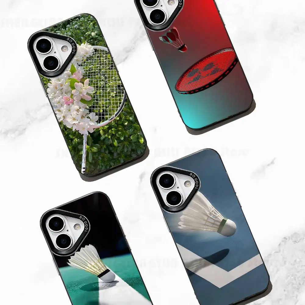 

Sports Badminton Phone Case For IPhone 17 16e 16 15 14 13 12 Pro Max X XR XS MAX Back Cover