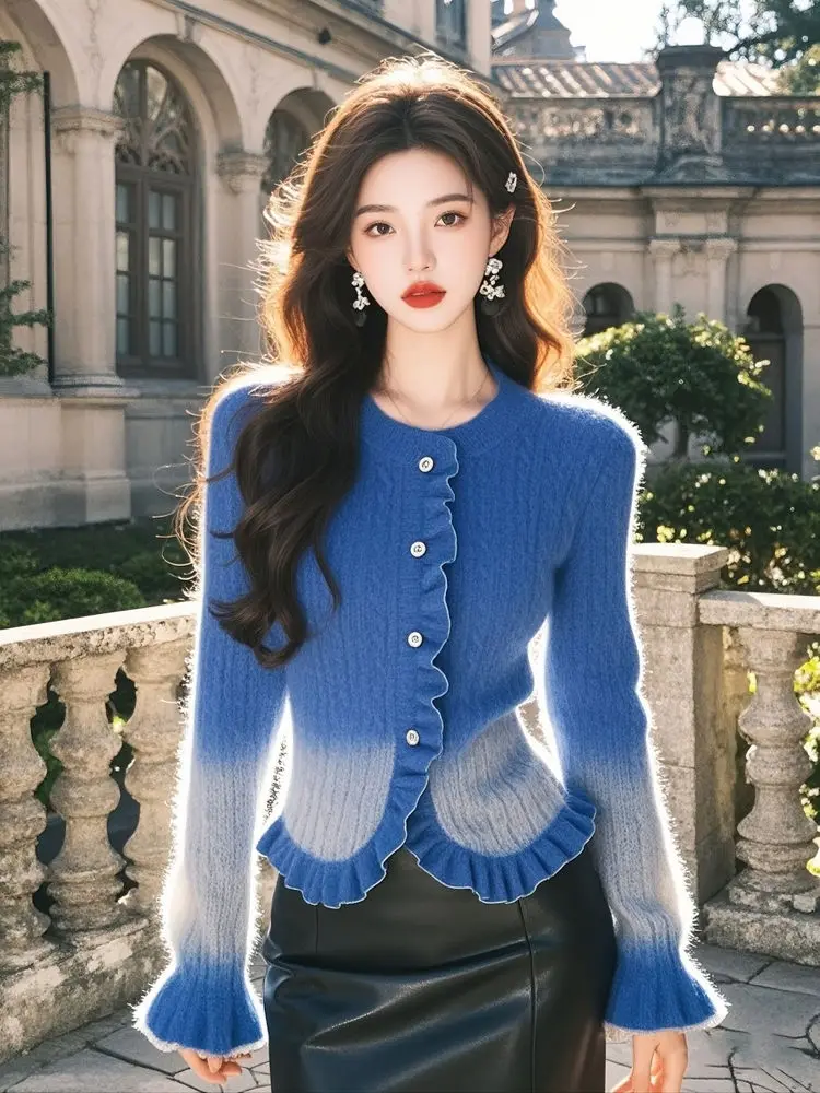 

Sweaters Jumpers Cardigans Womens Cardigan Y2K Woman Twisted Cotton Artistic Tassel Loose Cultural Event Bohemian Style Colorful