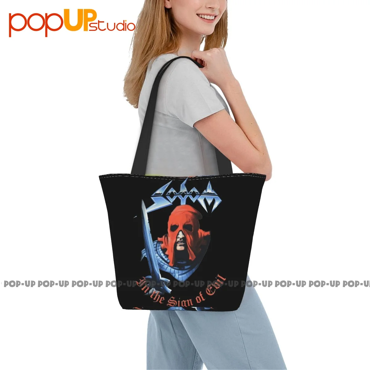 Sodom In The Sign Of Evil Album Cover Band Funny Handbags Lunch Bag Shopping Bag Shopper Purses