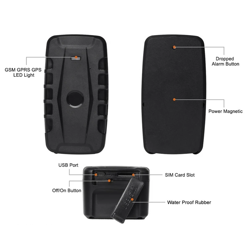 1 PCS Car GPS Tracker 240 Day Standby Vehicle Car Tracker Car 20000Mah Magnets Drop Shock Alarm