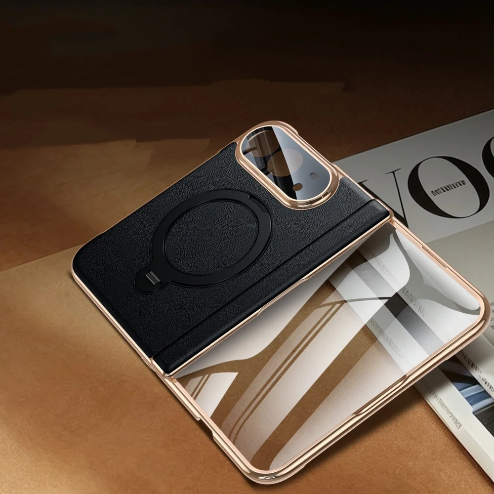 Magnetic Genuine Nappa Cowhide Leather Shockproof Case For iPhone Duo Full Cover