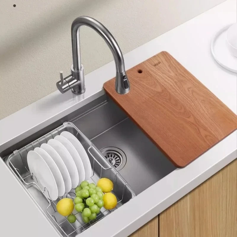 

X188 Sink Black Nano Large Single Sink Kitchen Household 304 Stainless Steel Drop-in Sink Dishwashing Washing Basin