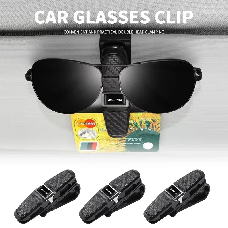 

Auto Sun Visor Glasses Fastener Clip Holder For Mercedes Benz AMG W206 W204 W205 W212 W213 W221 W222 W223 W251 W464 Accessories