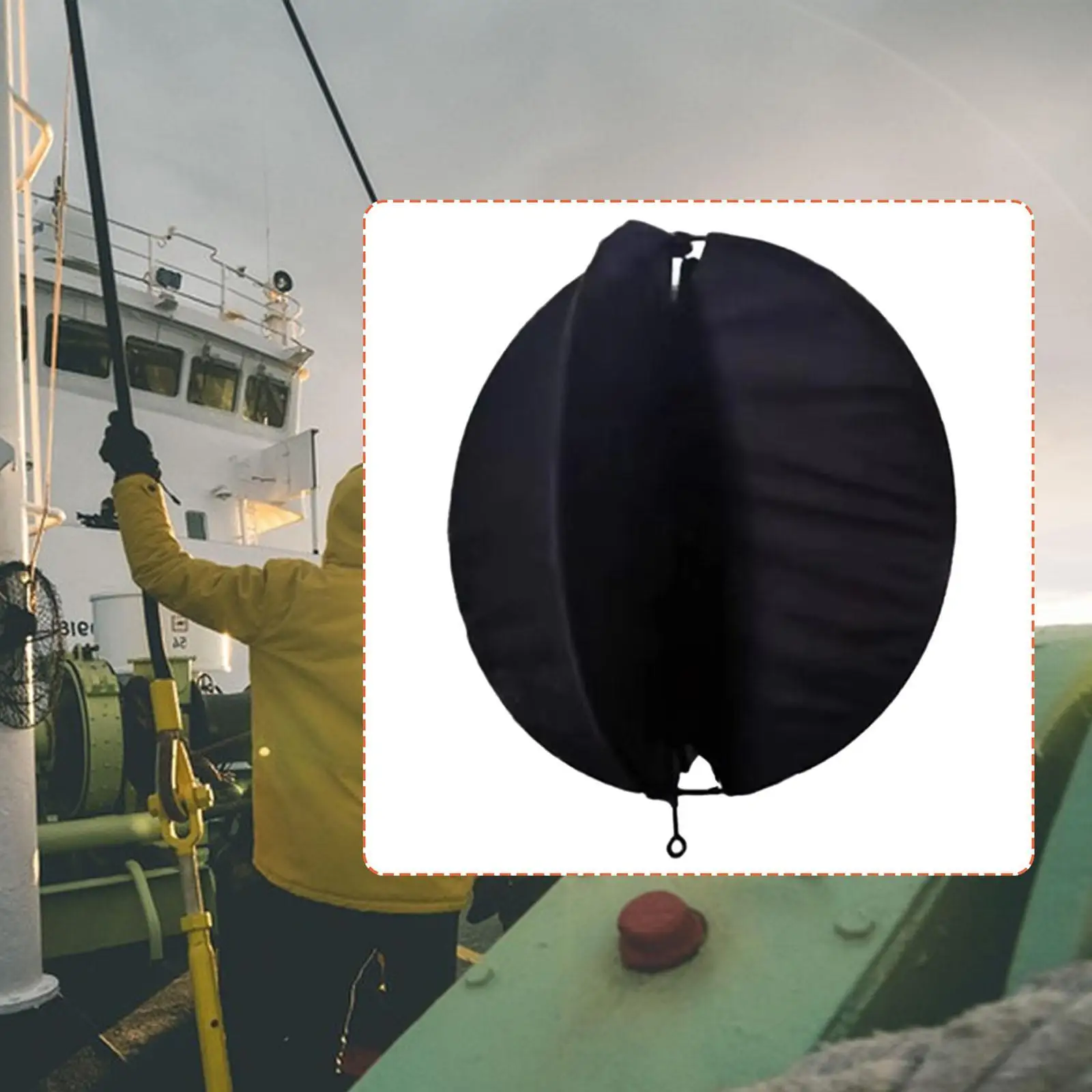 Anchor Ball Canvas Wear Resistant Day Signals Round Ball for Yacht Fishing Boats Ports Ships