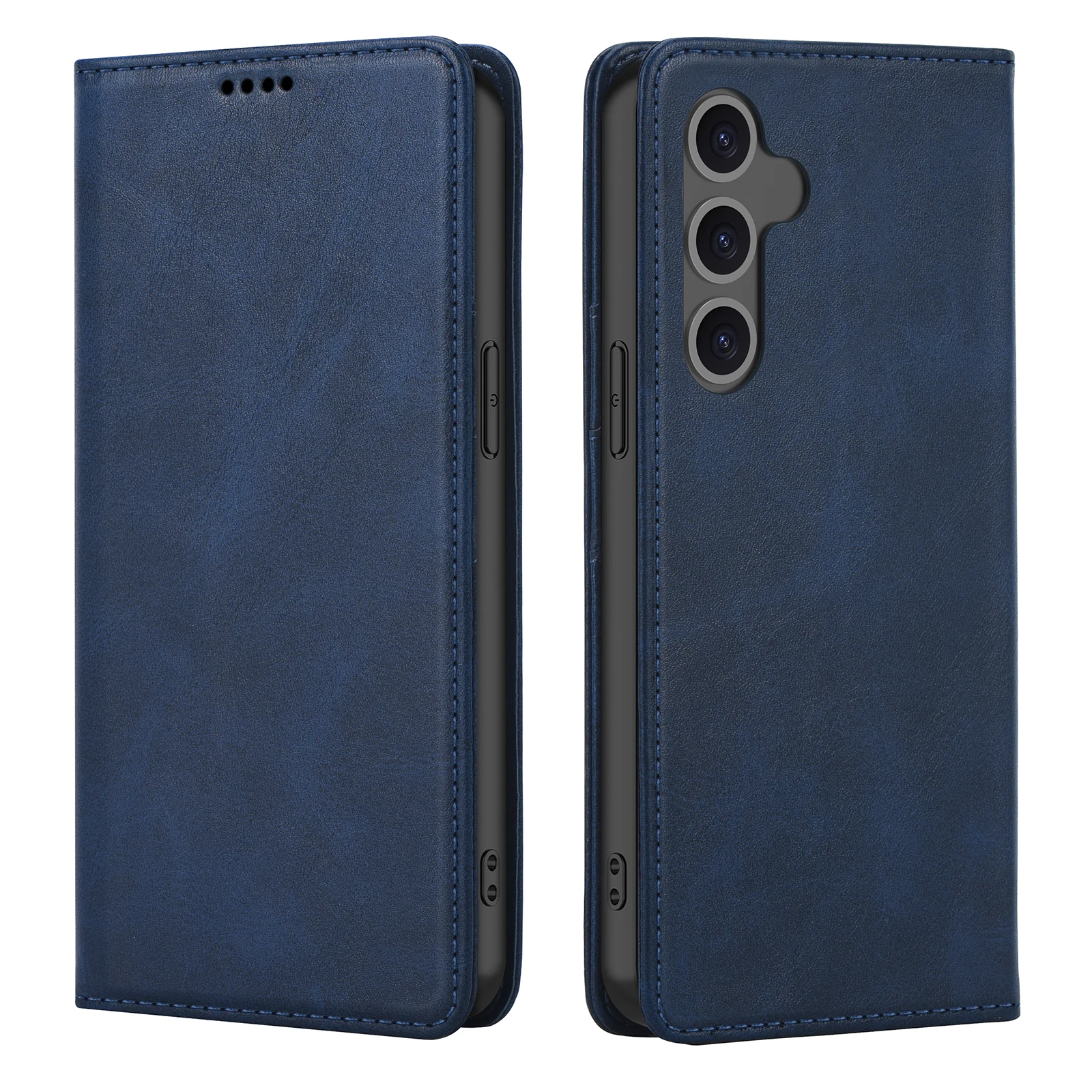 PU Leather Wallet Phone Case For Samsung Galaxy S25 Edge S24 Ultra S23 Plus S22 S23 Fe Magnetic With Picture Frame