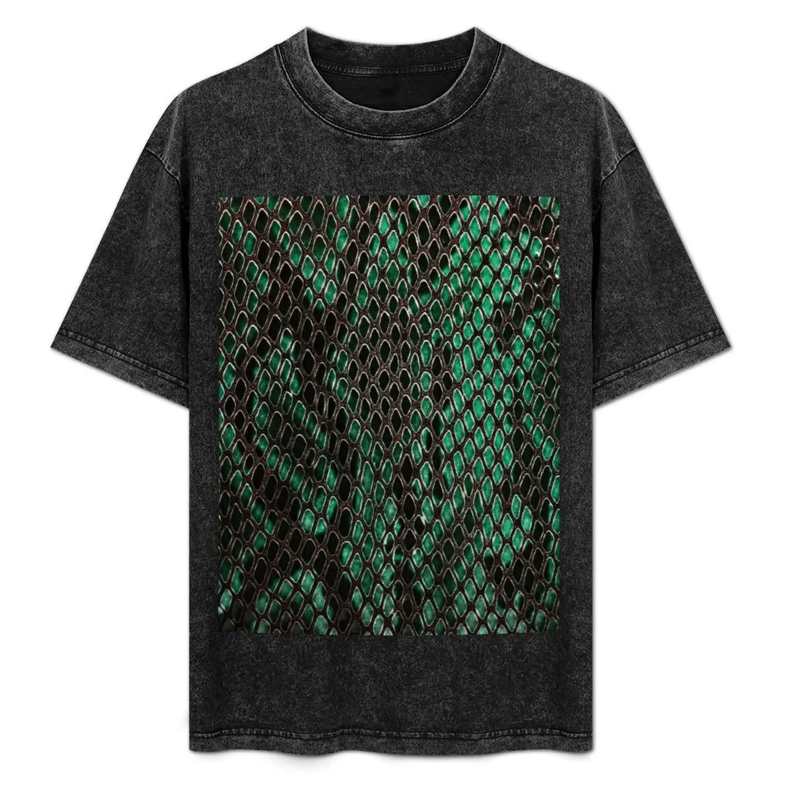 

Exotic Snake Skin Pattern for Apparel and Accessories T-Shirt Vintage Print Crew Neck Tee