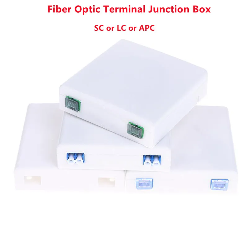 1개 신형 86 정보 패널 광섬유 터미널 접속함 SC LC 어댑터 2코어 광섬유 조합 광 스플라이스 박스