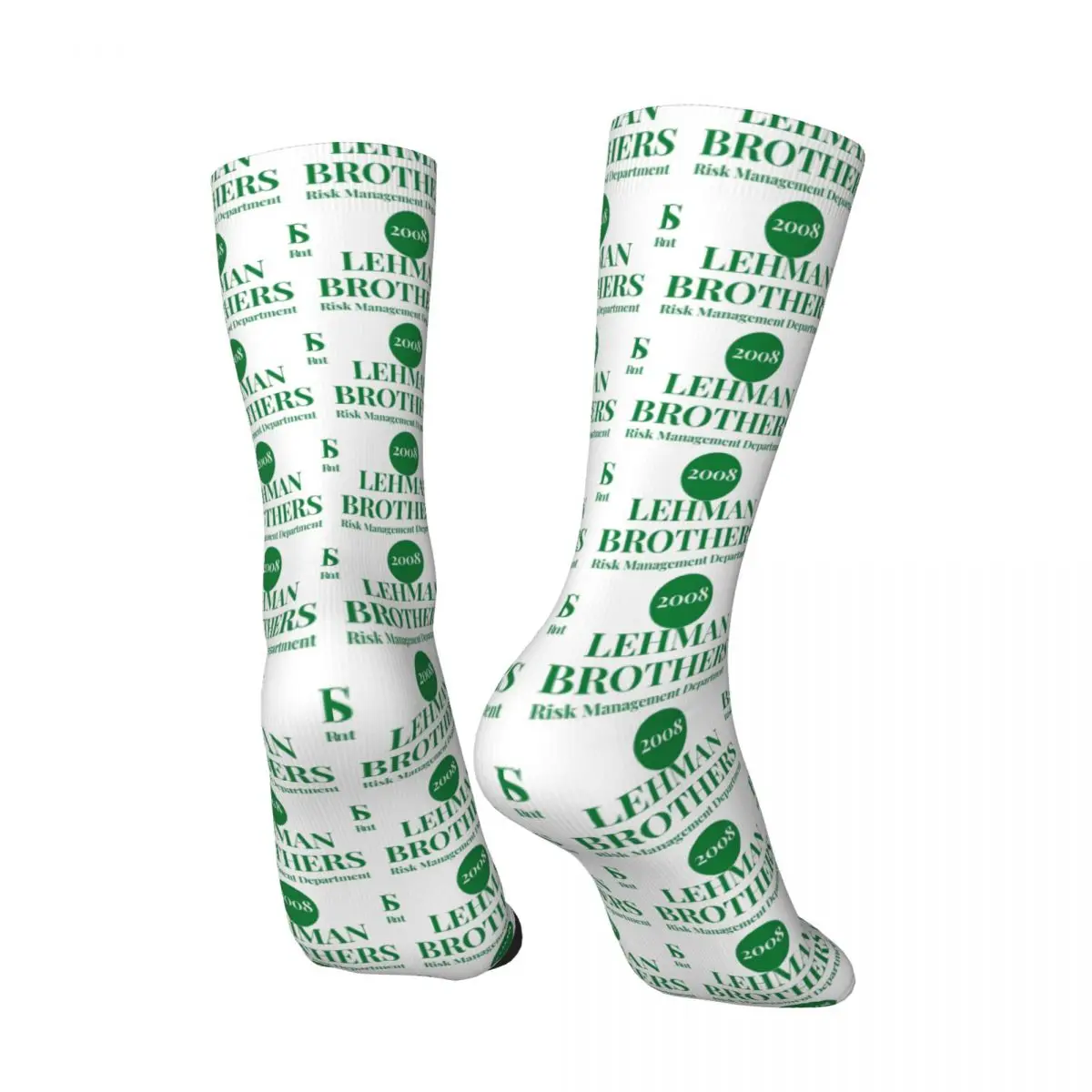 Lehman Brothers Risk Management Dept Socks Funny Stockings Winter Anti Skid Men Socks Breathable Custom Outdoor Sports Socks