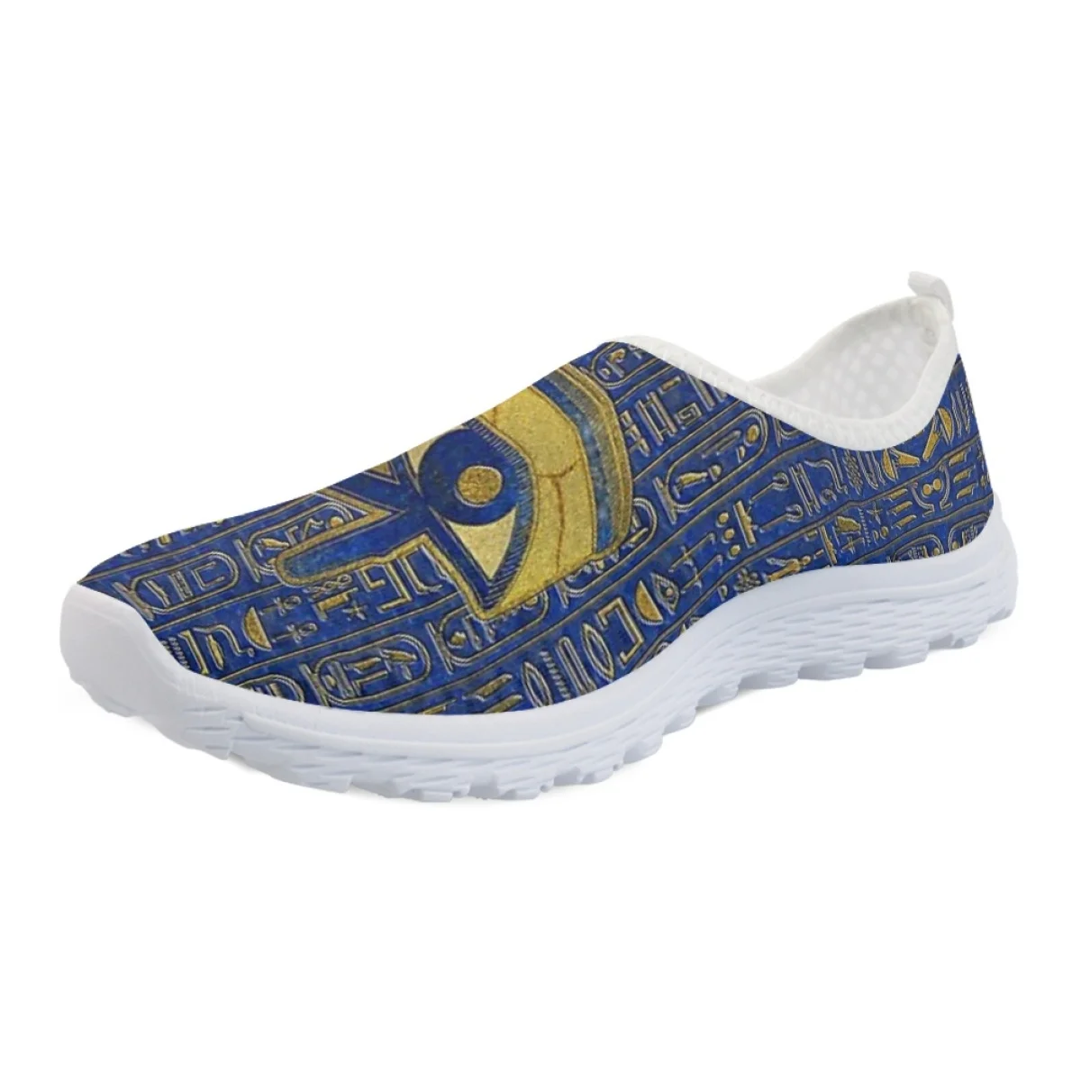 Egyptian Culture Design Women's Flats Shoes Casual Summer Ladies Lazy Loafers Shoes Woman Mesh Breathable Female Zapatos Mujer image 5