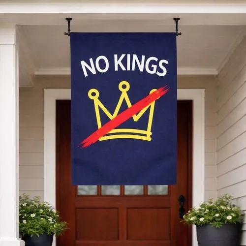 Anti Trum.p Garden Flag, No Kings Protest Flag, Anti Fascism Resistance Yard Fla PPZ