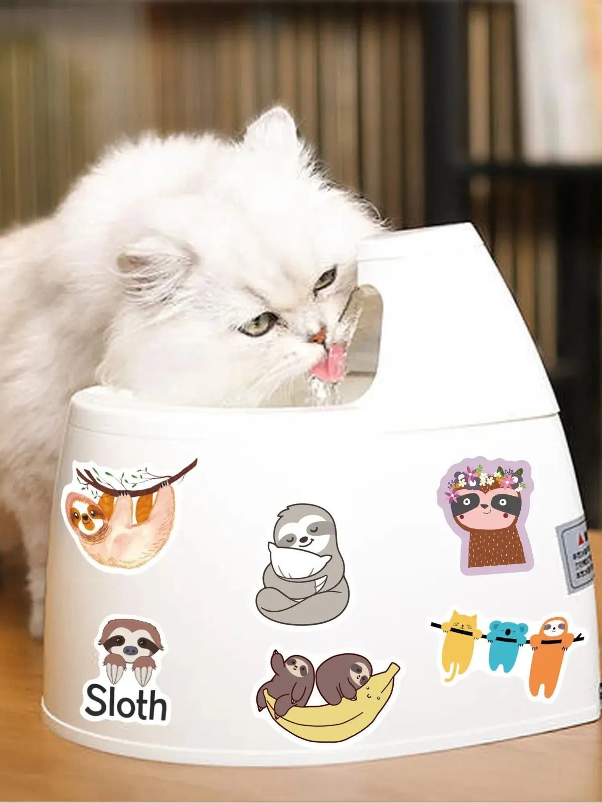 AliExpress NONE 50Pcs Funny Cartoon Sloth Animals Stickers Toy Stationery Guitar Phone Bicycle Laptop Luggage Car Graffiti Kids Sticker