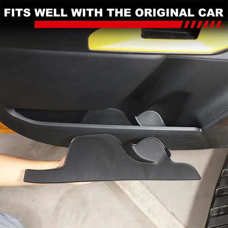 For Ford Ranger 2023+ TPE black Car styling car door slot pad car interior protection accessories 4Pcs