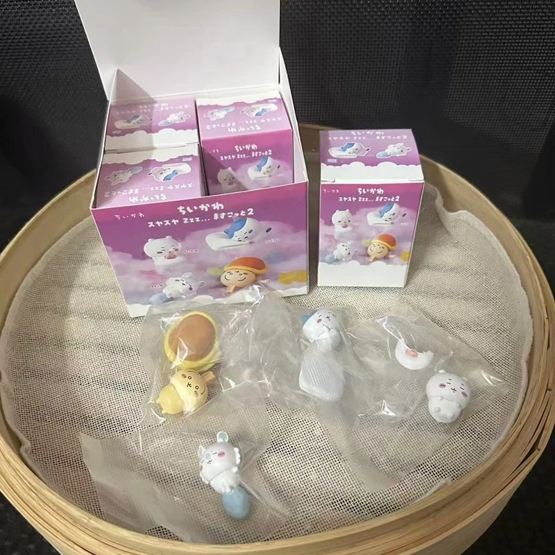 Cartoon Chiikawa Usagi & hachiware Rakko Anime Figure Collectible Desktop Model Ornaments Decoration Toy Children Birthday Gift