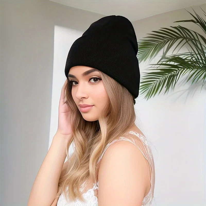 Cappello lavorato a maglia caldo stampato alla moda versatile retrò americano per uomo e donna Cappello lavorato a maglia essenziale per pendolarismo all'aperto